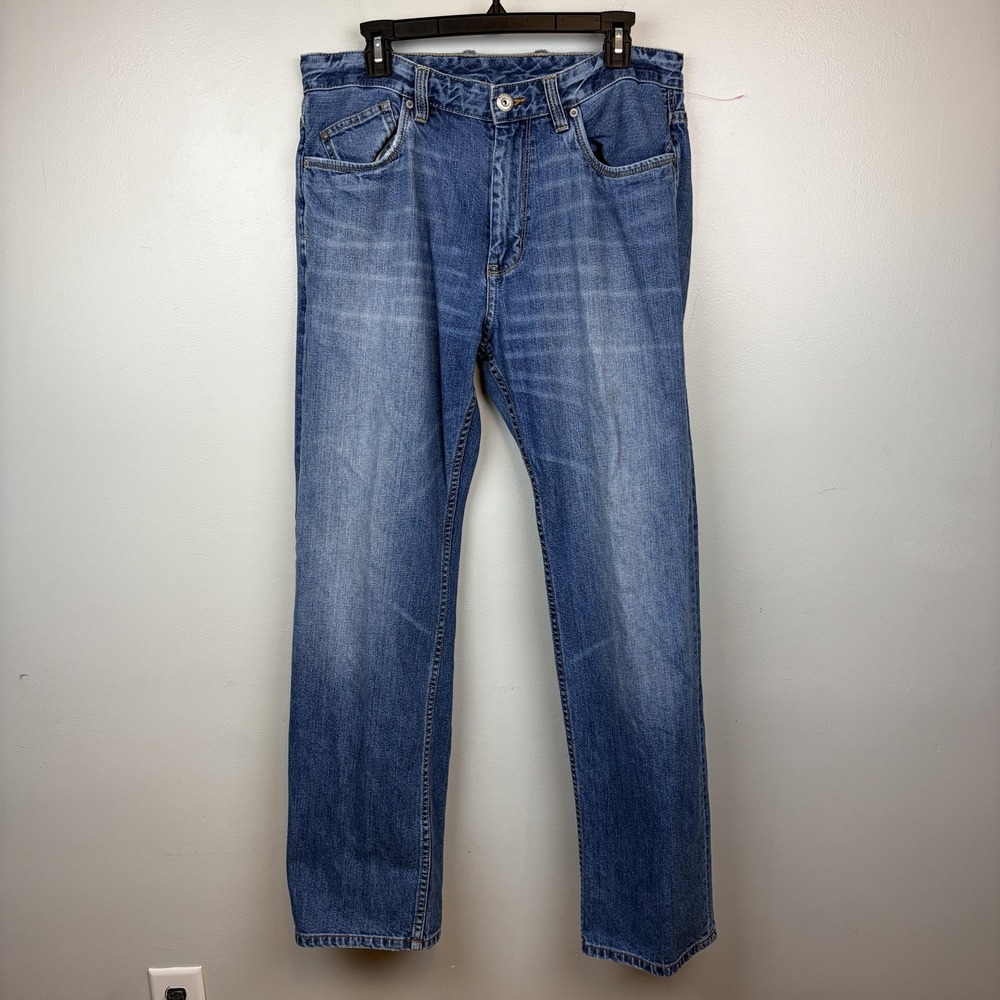 Tommy Bahama Mens Jeans 36x32 Blue Medium Wash Standard Fit‎ Straight Leg 100%
